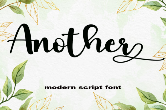 Another: A Timeless Script Font for Web Design