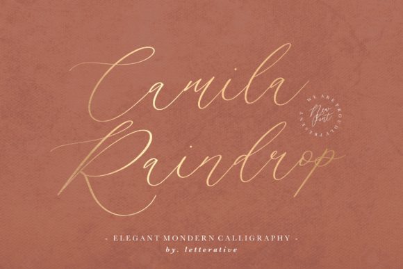 Camila Raindrop: The Font That Elevates Your Brand