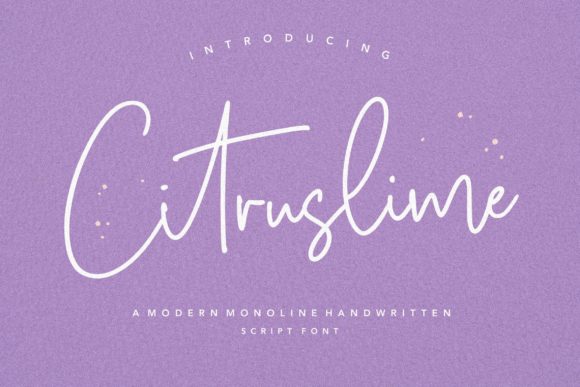 Citruslime: A Font That Adds Elegance to Your Brand