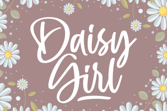 Daisy Girl: A Handwritten Font for Editorial Design