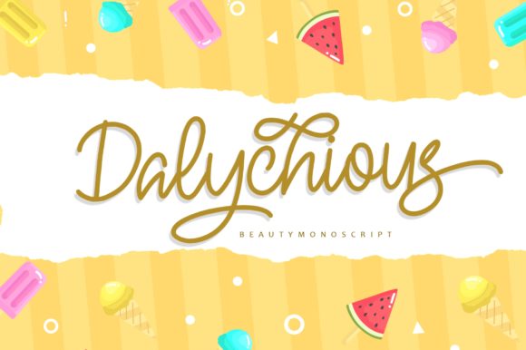 Dalychious: A Script Font for Web Design and Brand Identity