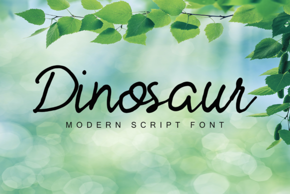 Font Choice That Speaks Volumes: Dinosaur in Action