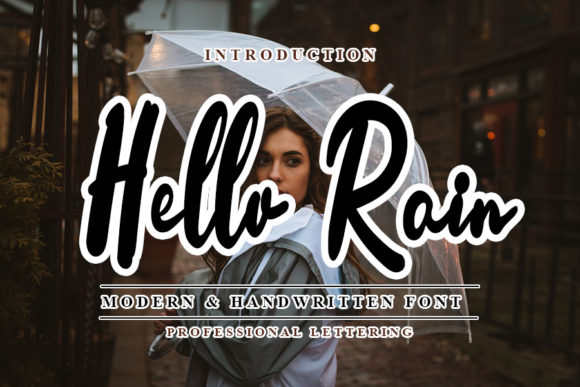 Hello Rain: A Versatile Script Font for Editorial Design