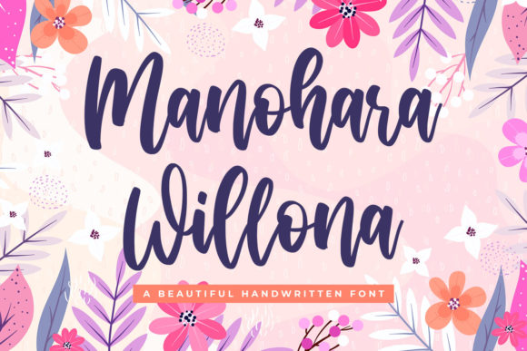 Manohara Willona: A Script Font for Stunning Digital Campaigns