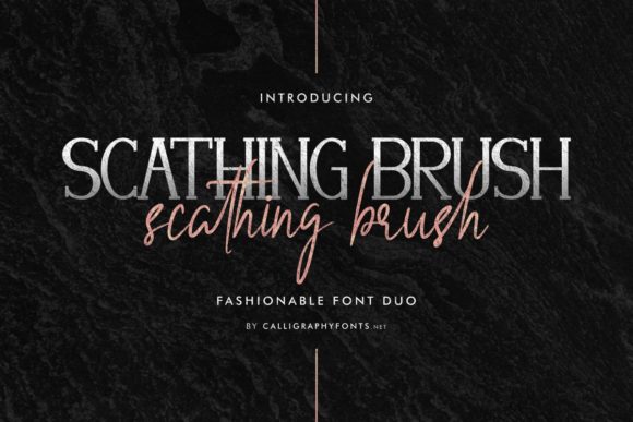 Scathing Brush: A Versatile Script Font for Editorial Design