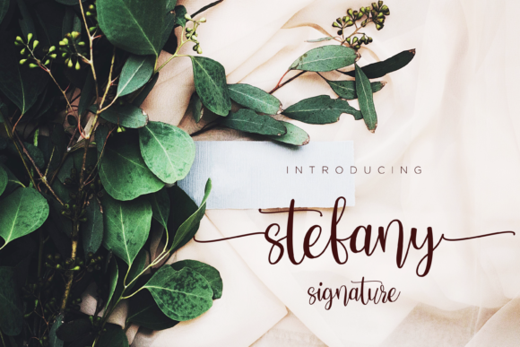Stefany Signature: A Timeless Script Font for Digital Design